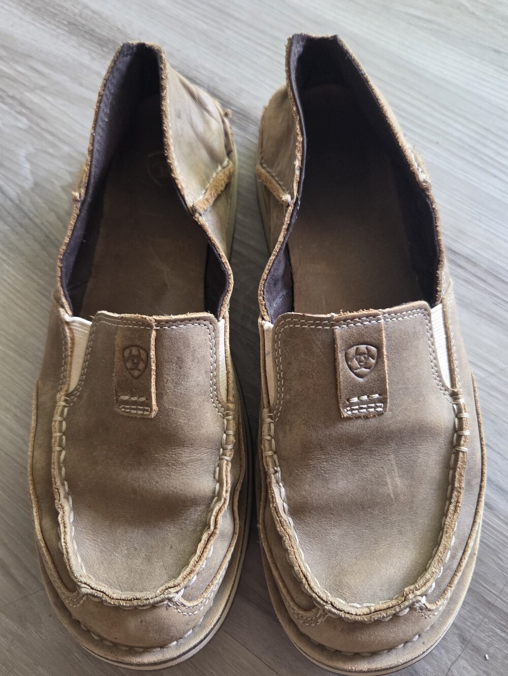 Ariat Cruiser Slip On Moccasins Brown Leather Flats 10023008‎ Women's Size 9B